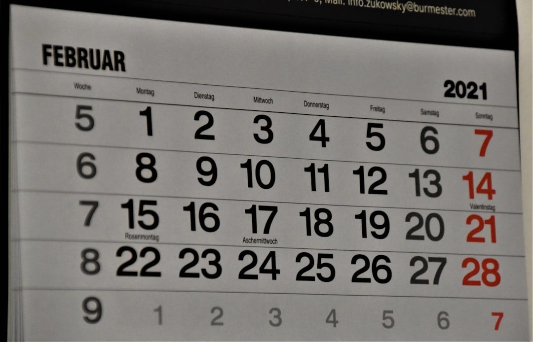 Photo Content Calendar